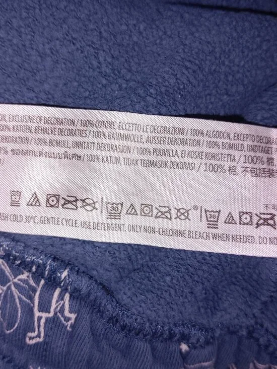 DISNEY'S DISNEYLAND WOMEN'S GRAPHIC SWEATPANTS BLUE SIZE SMALL - Picture 13 of 13